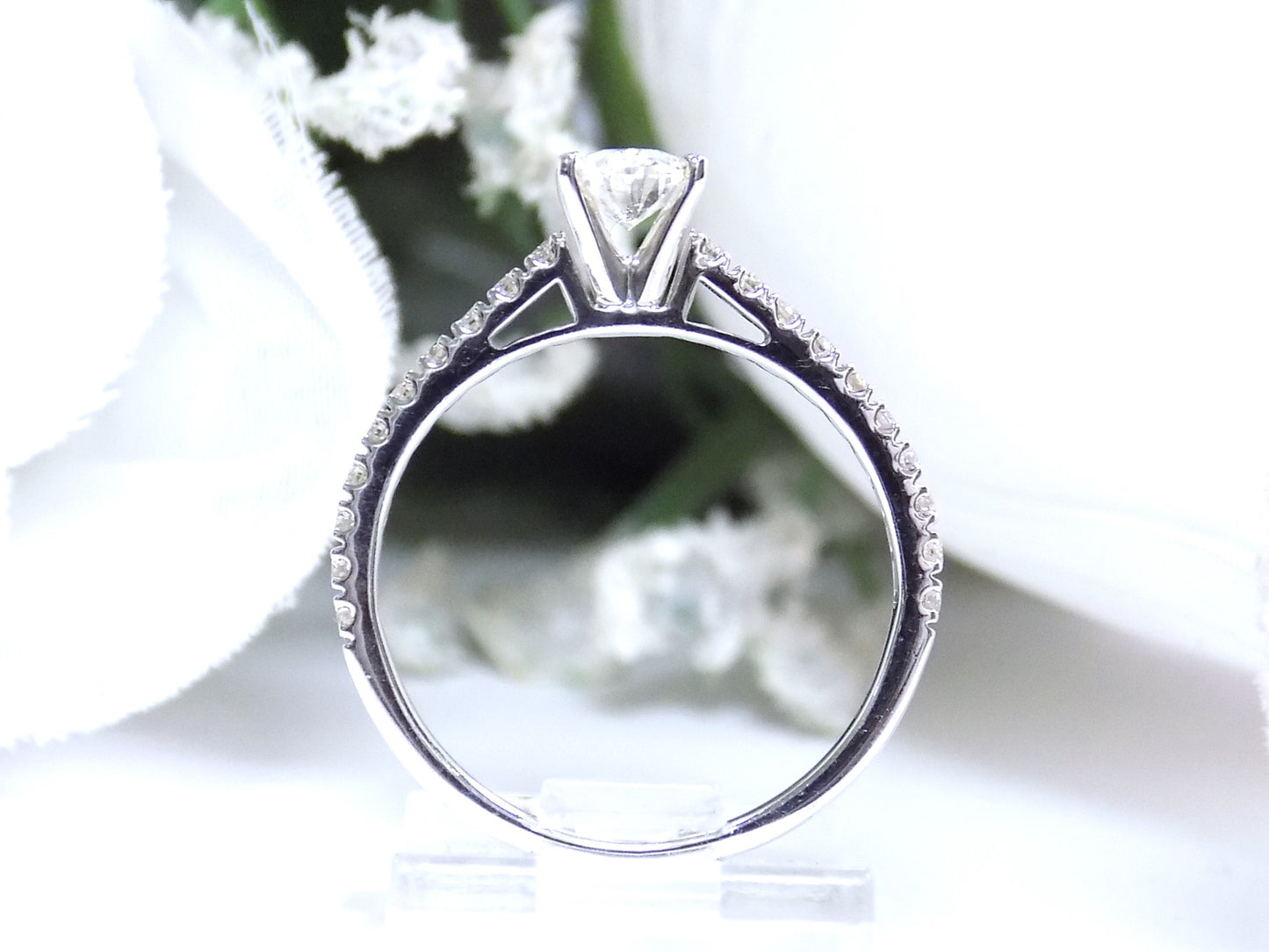Women's 1.02ct TW 2-Piece Natural Oval Shape Diamond Wedding Set - Engagement Ring w/ Matching Band in 14K White Gold