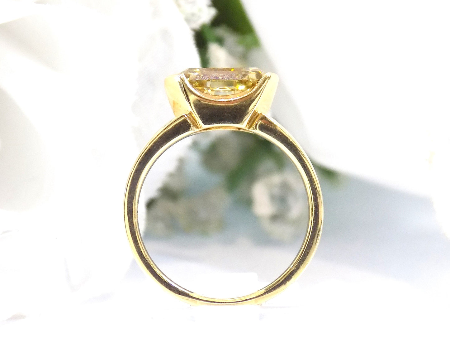 3.05ct Rare Natural GIA Certified Fancy Cognac (Chocolate) Shield Cut Diamond Solitaire in 18K Yellow Gold -