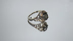 Women's Approx. 13.08ct Natural Fantasy Oval Shape Smoky Topaz or Smoky Quartz & Diamond Ring in 14K ROSE Gold